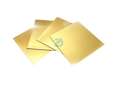 Foglio di ottone con superficie lucida